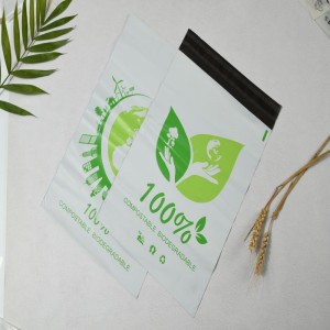 High quality custom printed Compostable Biodegradable corn starch mailing self adhesive bags